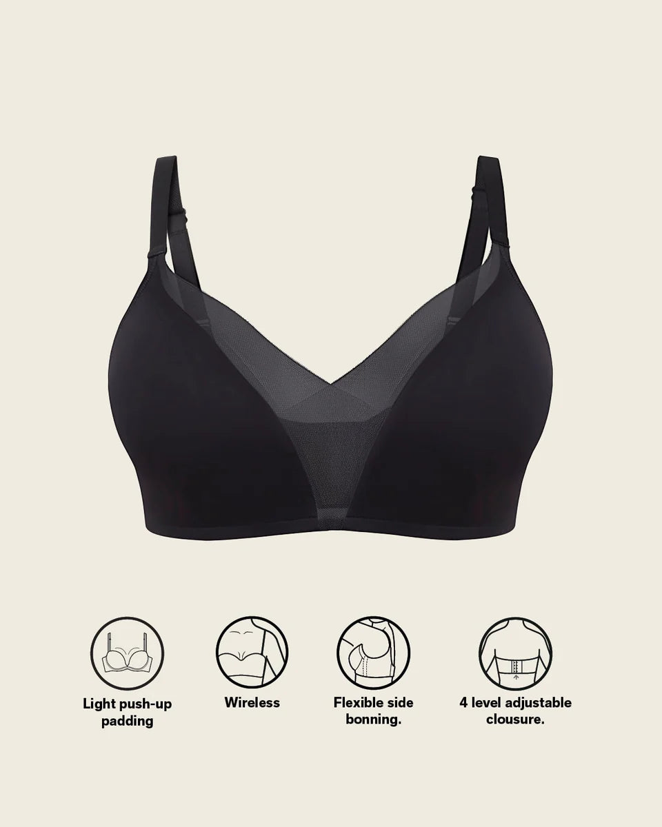 Wireless push-up Bra with Lace