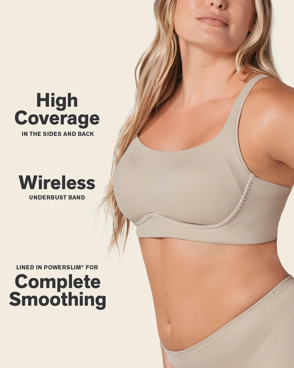 Everyday wireless contouring bra