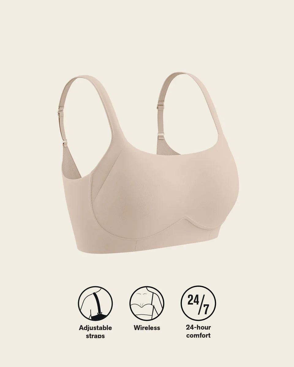Everyday wireless contouring bra