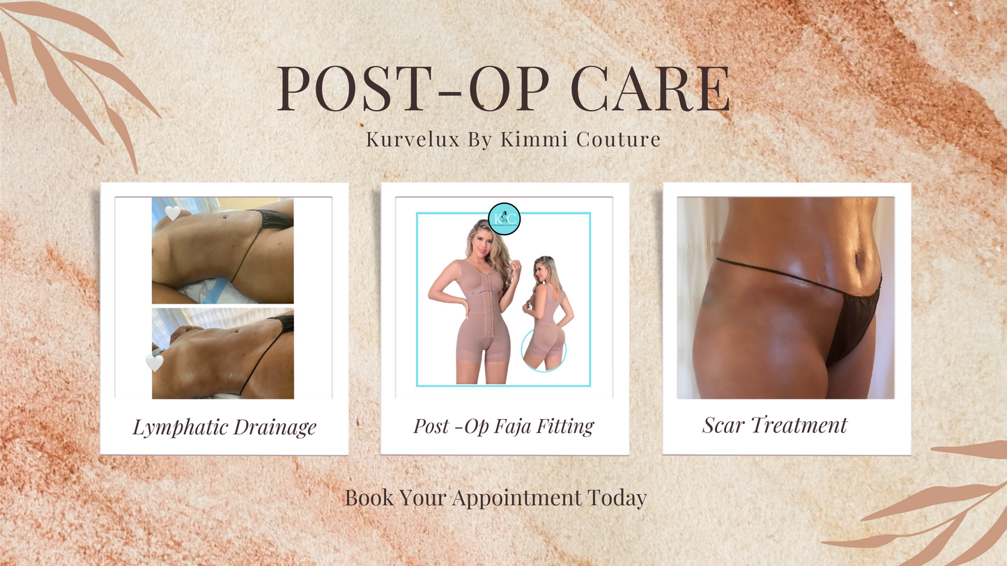 Kurvelux Post Surgery Package 20 (60 minute Sessions)+ Coplimentary 2nd Stage Post Op Faja + Alastin Recovery Cream & Scar Tape