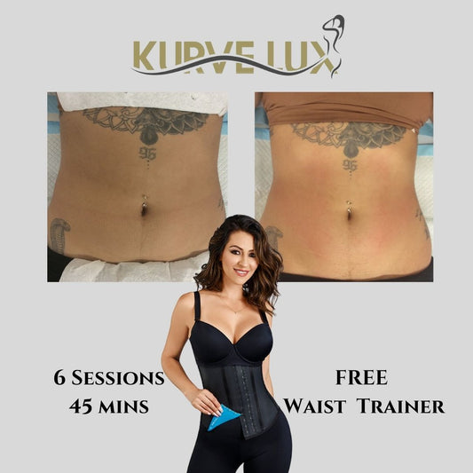 KURVELUX - 6 (45 minute Sessions) + Free Waist Trainer or Bodyshaper post op Faja