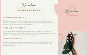 Kurvelux Monthly Membership