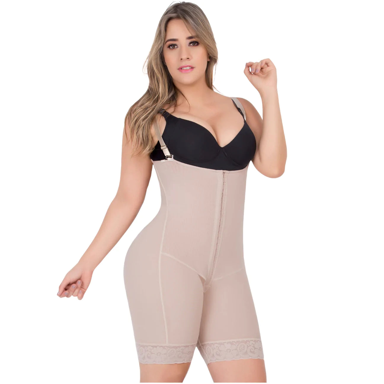 2023 Classical Simple Solid Purple Nylon High-Waist Butt-Lift Thin Fitting  Curve Knitted Joint Lady Shapewear with Breathable Mesh Fabric and Lace Leg  Opening - China Shapewear and Curve price